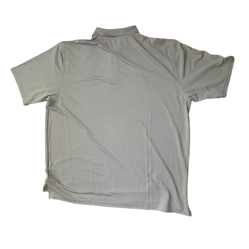 UNDER ARMOR Light Gray Polo Shirt - Heat Protection SIZE XXL Men’s Construction - Picture 2 of 6